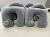 Venta Directa de Fábrica Almohada Inflable Automática Almohada de Mano PVC Flocado Set de Almohadas de Viaje No Necesita Inflar con la Boca