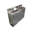 Acero Inoxidable Fregadero de Purificación Simple para Quirófano Lavabo de Acero Inoxidable 304 Lavabo de Doble Posición