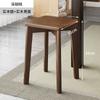 Taburete de Madera Maciza Hogar Banco Pequeño Silla Moderna Simple para Mesa de Comedor Popular Taburete Redondo Apilable Silla de Comedor Taburete Cuadrado Vela Excelente
