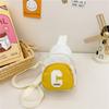 Bolso para niños, moderno y moderno, con letras en contraste de colores, estilo occidental, bandolera de nailon para bebés pequeños.