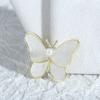 Nuevo Broche de Mariposa con Perlas de Lujo Ligero Estilo Chino para Mujer, Alfiler de Seguridad para Camisa y Abrigo para Prevenir la Exposición, Accesorio de Ropa