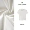 [Una pieza en mano] Camiseta de verano de manga corta Lyocell Tencel, ajustada, adelgazante, versátil, color Púrpura Belladona, de alta gama para mujer