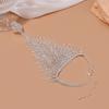 Pulsera Anillo Integrado Cadena de Mano Dorada con Incrustaciones de Pedrería Europea y Americana Joyería de Boda para Novia Joyería para Actuación Pulsera Exagerada