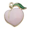 Acessórios de Pingente de Flor Margarida de Liga Metálica com Esmalte Rosa Misto DIY para Pulseiras, Colares e Pingentes de Chaveiro