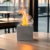 Explosiones europeas y americanas de Amazon chimenea de cemento portátil cuadrada brasero para interiores y exteriores calefacción alcohol chimenea pequeña