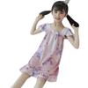 Ropa de verano para niños 2023 nuevo vestido de pijama para niñas lindo vestido de princesa de seda de hielo pijama delgado camisón para niñas