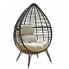 Silla Colgante Nido de Pájaro Individual para Jardín de Balcón al Aire Libre Cesta Colgante Nido de Pájaro Perezoso de Ocio para Dormitorio Interior de Casa Sala de Estar Silla de Mimbre