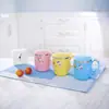 Infância colorida novo best-seller anti-queda isolamento térmico com tampa copo térmico de aço inoxidável para crianças copo de água