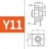 Bloque de Carril de Guía Lineal Bloque de Fijación de Carril para Máquina-Herramienta Placa de Presión Pórtico k3y4y5t1t2t3 Tipo Bloque de Cuña