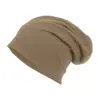 Nuevo Sombrero Bufanda de Imitación Cachemir, Sombrero Base de Algodón Puro Resistente al Viento para Exteriores Transfronterizo, Sombrero de Maternidad de Alta Elasticidad de Color Sólido con Ala Ancha