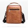 Nuevo bolso de hombro para hombre, bolso cruzado vertical informal de negocios, bolso de mano de cuero suave de PU, maletín de negocios