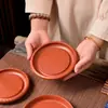 Base Original para Tetera de Arcilla Púrpura de Mena Cruda de Chaozhou, Posavasos, Bandeja de Té Pequeña, Juego de Té, Posavasos para Tetera, Bandeja de Té, Accesorios de Té