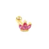 Brincos de Pino Único Rosqueados Studs Pequena Coroa Cravejados de Diamante Europeus e Americanos Mais Vendidos Tendência Transfronteiriça Studs para Hélice da Orelha