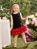 Productos de Comercio Exterior Personalizados Exclusivamente para Amazon Transfronterizo: Nuevo Vestido Floral 3D para Niñas, Vestido sin Mangas, Vestido de Princesa, Estilo Dulce