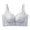 Novo sutiã de renda de luxo leve, sem aro, plus size, sutiã feminino confortável, tamanho de bojo BCD, faz os seios grandes parecerem menores, lingerie feminina