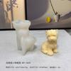 Molde de silicona para velas de aromaterapia con forma de cachorro de bichón Sherina, molde de yeso para hacer tú mismo.