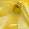 Tela de Organza 2020D Hilo Ruyi Mate Transparente Ligeramente Rígida Accesorios de Encaje Bordado Tela para Empaque de Regalos