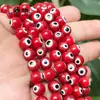 Miçangas Olho de Diabo Multicor 8mm Miçangas Soltas Semi-Acabadas DIY Artesanal Pulseira Trançada Colar Joias Atacado