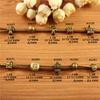 DIY Material Hecho a Mano Accesorios para Joyería Cadena Serpiente de Aleación Cuentas Cuentas Cuentas Panjia de Agujero Grande Cuerda de Cuero Cuentas Colección