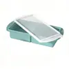 Molde de Silicona para Sopa Congelada Transfronterizo Charola para Hielo 4/2 Compartimentos Caja de Almacenamiento de Suplementos Alimenticios para el Hogar Charola para Congelar con Correa