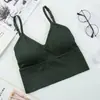 Popular top sin tirantes de Kaka con espalda bonita, escote en U grande, capa exterior, sin varillas, con copas en el pecho, lencería tipo camisola