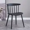 Silla de Plástico, Silla Windsor de Moda, Silla de Escritorio, Uso Doméstico, Silla de Recepción para Cafetería, Silla de Comedor Nórdica Minimalista Moderna