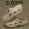 Sapatos Furados Masculinos Antiodor Antiderrapantes 2026 Novos Pneu Verão Tipo Tamanco Sapatos Fechados Sapatos Lona Para Homens Uso Externo