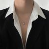 Acero de Titanio Collar Pequeño para Cintura de Hombre Marca de Moda para Hombre Cadena para Clavícula Versátil Accesorios Masculinos de Alta Gama Regalo de Tanabata para Novio