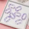Acessórios para joias DIY 20*30 acrílico ponto salpicado fivela estrela transparente anel de abertura acessórios para corrente de celular