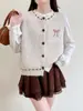 Chaleco cárdigan de punto con cuello redondo y lazo estilo coreano, nueva colección otoño/invierno 2026, suéter sin mangas suave y cómodo para mujer