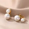 Nuevos Pendientes de Perlas Estilo Coreano para Mujer, Pendientes de Lujo Ligero y de Alta Gama, Estilo Retro Francés Suave, Accesorios Versátiles para Orejas
