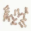 Pingente Mini Liga Dourado Longo Gota d'Água Mais Bola Redonda Gota d'Água Colar Pulseira Corrente de Extensão Pingente Pequeno Joias DIY