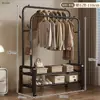 Tendedero de ropa dormitorio tendedero para el hogar perchero simple estante tendedero colgante para balcón interior tendedero de doble barra