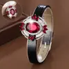 Pulsera Brazalete de Zirconia Serie Camelia de Textura Lujosa, Artesanía Vintage Exquisita para Mujeres, Exclusivamente para Ventas Transfronterizas, Directo del Fabricante