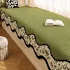 Cojín de ventanal vintage con un toque de lujo ligero y alta gama, material de chenilla, apto para todas las estaciones, fijo, antideslizante y resistente a la suciedad para asiento de balcón