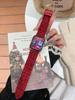 Tweed xadrez com pulseira de couro Adequado para Apple iWatch Geração 11 10/987Ultra