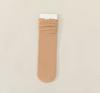 Calcetines finos de verano para mujer, de longitud media, de terciopelo, con borde de madera japonesa y orejas, de color liso, de fábrica Zhuji