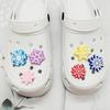 Snowflake comércio eletrônico transfronteiriço sapatos acessórios plástico PVC flor de gota para sapato sapatos com furo de desenho fivela de sapato sapatos de praia fivela decorativa