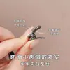 Mini Pinza para el Cabello con Lazo y Pedrería para Mujer, Exquisito Pinza para Flequillo Estilo Coreano, Pinza Lateral, Accesorio para el Cabello Versátil y Elegante