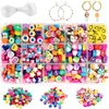 Set de cuentas de arcilla blanda de colores europeo y americano para manualidades, las cuentas de frutas con agujero recto más vendidas en Amazon, accesorios para joyería bohemia