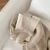 Calcetines de mujer de alta gama a rayas y de color liso hasta la mitad de la pantorrilla, estilo básico simple, versátiles, boca de canalé alto, talón antideslizante sin talón, calcetines holgados