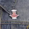 Broche de Cita de Dibujos Animados, Perezoso Animal Personalizado Meditando, Forma Linda, Insignia de Accesorios Metálicos, Exclusivamente para Suministro Transfronterizo
