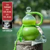 Botella de Vidrio para Té y Bebidas con Forma de Calabaza al por Mayor para Fabricantes, con Asa y Correa, Botella de Agua Estilo Chino, Botella para Bebidas de Jugos, Xunda Glass
