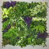Parede de plantas simulada 100*100, parede de plantas verdes tridimensional, decoração com flores e grama artificiais, fundo verde, parede popular da internet