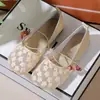 Zapatos de Tela para Mujer para Combinar con Faldas, Nuevas Alpargatas Transpirables sin Cordones Primavera-Verano 2026, Zapatos de Malla Mary Jane para Combinar con Faldas