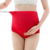 Ropa interior de maternidad de talle alto de color sólido talla grande Transpirable Talle alto soporte para el vientre ajustable sin costuras soporte para el vientre durante el embarazo ropa interior talla grande