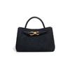 Moda Transfronteiriça Novo Estilo Bolsa Feminina Fivela de Metal Horizontal Bolsa de Mão Tote Bolsa de Ombro Transversal Camurça Fosca