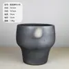 Maceta de barro rojo, cerámica rústica y fresca, maceta estilo coreano, maceta en relieve, transpirable, resistente a altas temperaturas, engrosada, adecuada para jardinería de suculentas