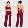 Conjunto de Sutiã Esportivo Cruzado com Gola Halter para Mulheres, Sutiã Fitness Acolchoado de Verão, Lindo Top Cruzado nas Costas para Pilates Yoga