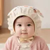 Gorro de encaje para protección de oídos de bebé de 3 a 12 meses, estilo fino de primavera y otoño, diadema de princesa linda y versátil para bebés pequeños